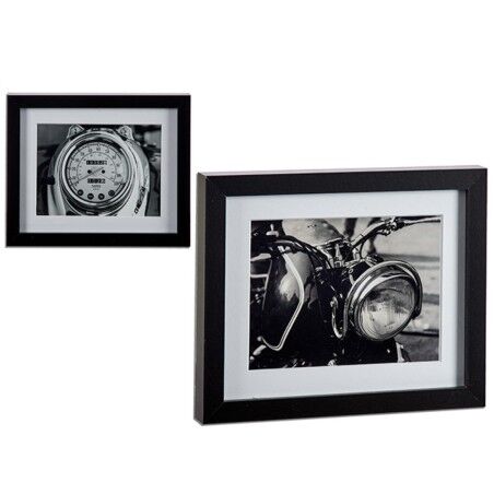 Quadro Con cornice Nero Truciolare (23 x 3 x 28 cm)
