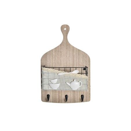 Appendiabiti da parete DKD Home Decor Legno Metallo 23 x 9 x 36 cm