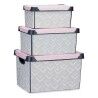 Set di Scatole per Sistemare Impilabili Kipit Vibes Plastica 29 x 23,5 x 39 cm