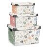 Set di Scatole per Sistemare Impilabili Kipit Memories Plastica 29 x 23,5 x 39 cm