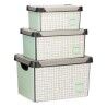 Set di Scatole per Sistemare Impilabili Kipit Home Plastica 29 x 23,5 x 39 cm