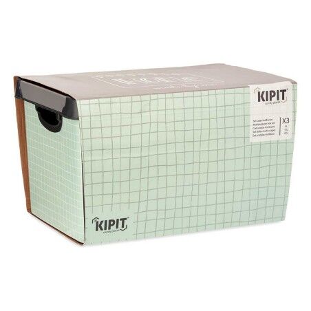 Set di Scatole per Sistemare Impilabili Kipit Home Plastica 29 x 23,5 x 39 cm