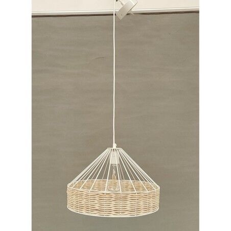 Lampadario DKD Home Decor 35 x 35 x 22 cm Nero Metallo Rattan 50 W (2 Unità)