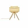 Lampada da tavolo DKD Home Decor Marrone Poliestere Bianco Bambù (36 x 36 x 48 cm)