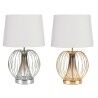 Lampada da tavolo DKD Home Decor 32.5 x 32.5 x 52 cm Metallo Bianco 220 V 50 W (2 Unità)