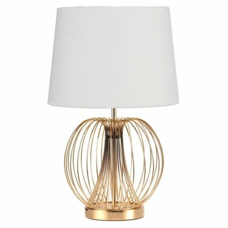 Lampada da tavolo DKD Home Decor 32.5 x 32.5 x 52 cm Metallo Bianco 220 V 50 W (2 Unità)