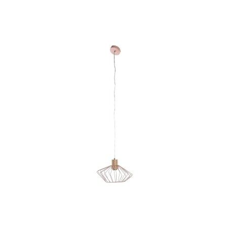 Lampadario DKD Home Decor 34 x 34 x 21 cm Argentato Nero Grigio Rosa Metallo Bianco 50 W 60 W Pino