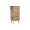 Cassettiera DKD Home Decor Dorato Marrone Chiaro Legno Legno di paulownia Legno MDF Scandi 45 x 40 x 100 cm 42 x 40 x 100 cm
