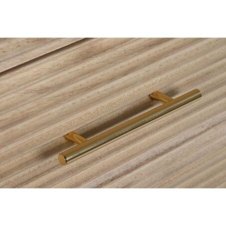 Cassettiera DKD Home Decor Dorato Marrone Chiaro Legno Legno di paulownia Legno MDF Scandi 45 x 40 x 100 cm 42 x 40 x 100 cm