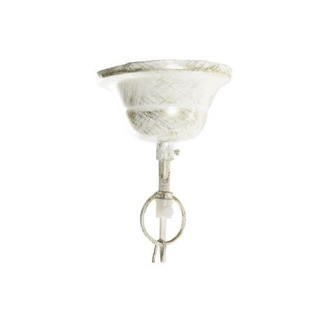 Lampadario DKD Home Decor Bianco Dorato Ferro 50 W 51 x 51 x 38 cm