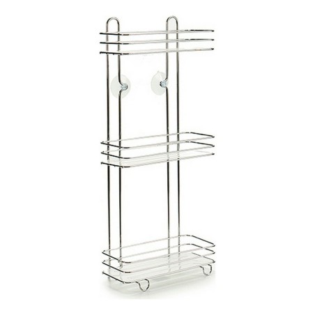 Scaffale da Bagno Berilo Trasparente Argentato