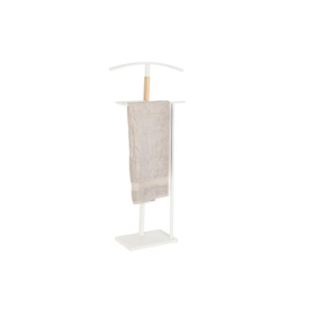 Attaccapanni da Terra DKD Home Decor Naturale Legno Acciaio Bianco (48 x 20 x 106,5 cm)
