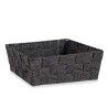 Cestino Multiuso Kipit A3-6930A9 Nero Stoffa 2,4 L 20 x 8 x 24 cm Intrecciato (24 Unità)