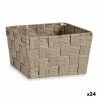 Cestino Multiuso Kipit A3-6878 Marrone Stoffa 15 x 11 x 20 cm Intrecciato (24 Unità)