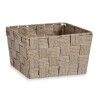 Cestino Multiuso Kipit A3-6878 Marrone Stoffa 15 x 11 x 20 cm Intrecciato (24 Unità)