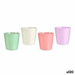 Vaso Ibergarden LINCE-CLAROS Bianco Verde Rosa Lilla Argilla 16,5 x 16 x 16,5 cm (120 Unità)