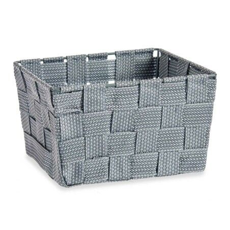 Cestino Multiuso Kipit A3-6878 Grigio Stoffa 15 x 10,5 x 20 cm Intrecciato (24 Unità)