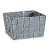 Cestino Multiuso Kipit A3-6878 Grigio Stoffa 15 x 10,5 x 20 cm Intrecciato (24 Unità)