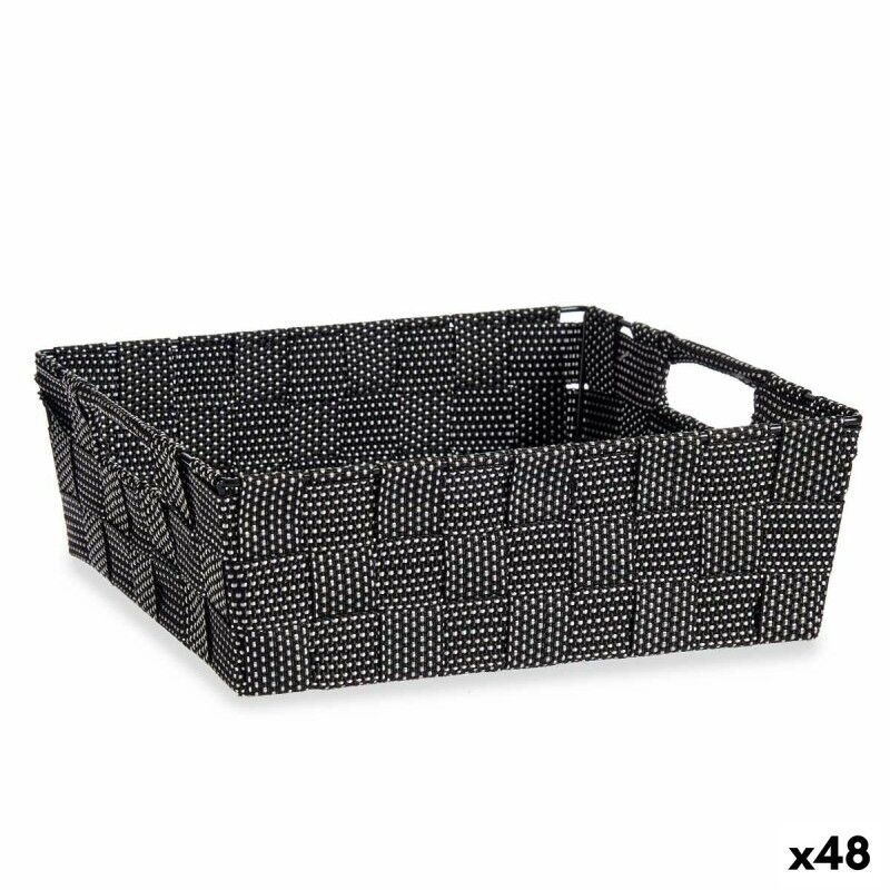 Cestino Multiuso Kipit 79810 Nero Stoffa 3 L 23 x 8 x 27 cm 27 x 8 x 23 cm Intrecciato (48 Unità) Cestino Multiuso Kipit 79810 Nero Stoffa 3 L 23 x 8 x 27 cm 27 x 8 x 23 cm Intrecciato (48 Unità)