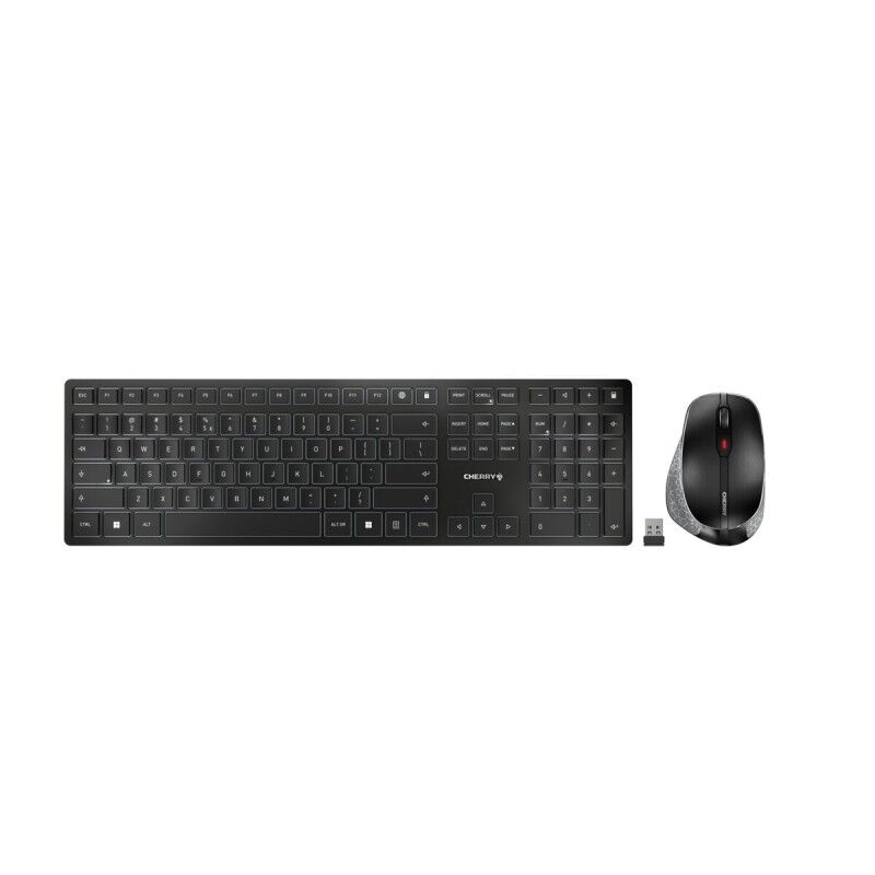 Tastiera e Mouse Wireless Cherry JD-9500ES-2 Grigio Spagnolo Qwerty in Spagnolo