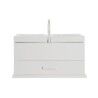 Scatola-Portagioie DKD Home Decor Cristallo Bianco Avorio Legno MDF 30 x 17 x 24 cm