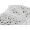 Scatola-Portagioie DKD Home Decor Cristallo Bianco Avorio Legno MDF 30 x 17 x 24 cm