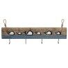 Appendiabiti da parete DKD Home Decor Finitura invecchiata Metallo Legno (85 x 4 x 33 cm)