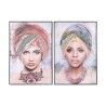 Quadro DKD Home Decor Coloniale Africana 80 x 3,5 x 120 cm (2 Unità)