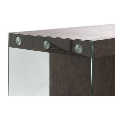 Credenza DKD Home Decor Cristallo Marrone Trasparente Legno di noce 160 x 45 x 80 cm Legno MDF