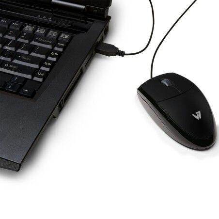 Mouse V7 MV3000010-BLK-5E Nero 1000 dpi