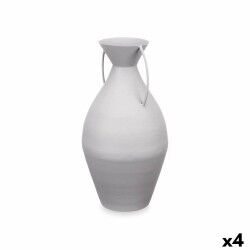 Vaso Grigio Acciaio 22 x 43 x 22 cm (4 Unità)