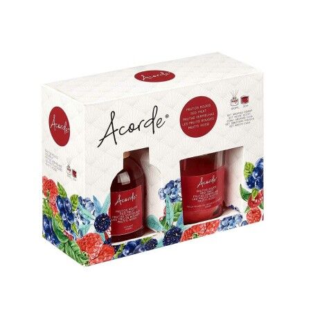Set Deodorante per Ambienti Acorde A-924A Frutti rossi 100 ml (6 Unità)