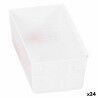 Scatola Multiuso Componibile Bianco 15 x 8 x 5,3 cm (24 Unità)