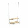 Attaccapanni da Terra Confortime Bianco Legno Metallo 80 x 40 x 160 cm