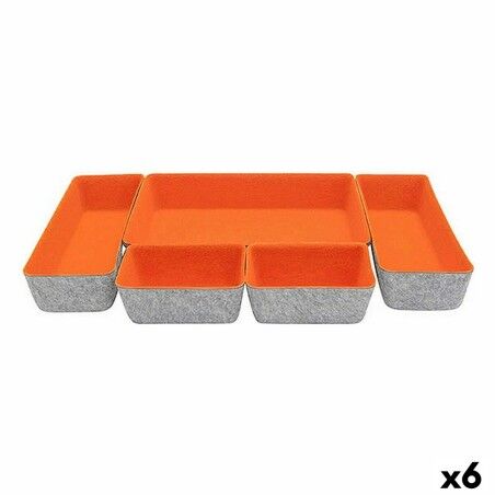 Contenitori per Cassetti Confortime Feltro 27,5 x 20 x 5,3 cm 5 Pezzi (6 Unità)