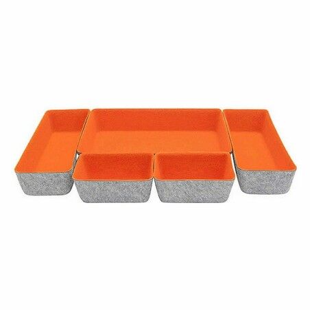 Contenitori per Cassetti Confortime Feltro 27,5 x 20 x 5,3 cm 5 Pezzi (6 Unità)