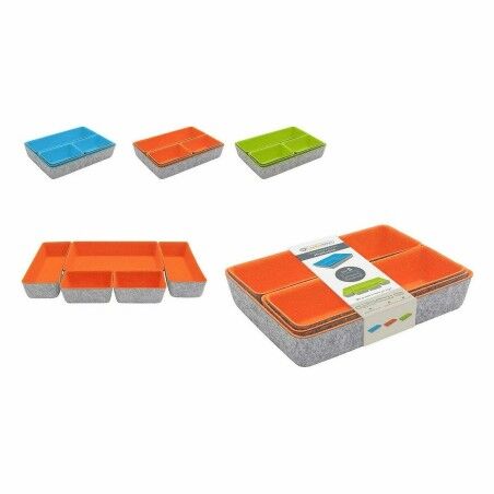 Contenitori per Cassetti Confortime Feltro 27,5 x 20 x 5,3 cm 5 Pezzi (6 Unità)