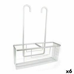 Scaffale da Bagno Confortime Alluma Argentato Alluminio 35,7 x 12,7 x 44,5 cm (6 Unità)