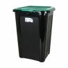 Secchio per la Spazzatura Tontarelli Coverline Verde 44 L Nero 38,5 x 34,5 x 54,5 cm (6 Unità)