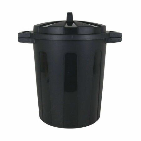 Secchio per la Spazzatura Dem 50 L Nero 55 x 41 x 54 cm (3 Unità)