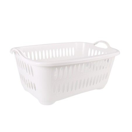 Cesto per i Panni Sporchi Tontarelli Cover line Con manici Plastica Bianco 62,5 x 44,5 x 27,5 cm (12 Unità)