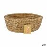 Cestino Multiuso Privilege Korne Marrone vimini Rotonda 27 x 27 x 9 cm (12 Unità)