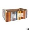 Scatola portaoggetti Confortime Nature Legno Multicolore 58 x 39 x 21 cm (3 Unità)