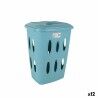Cesto per i Panni Sporchi Tontarelli Laundry Azzurro 41 x 33,2 x 54,5 cm (12 Unità)
