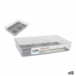 Contenitori per Cassetti Quttin Non-Slip 33 x 22,5 x 6 cm (12 Unità)
