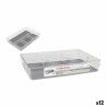 Contenitori per Cassetti Quttin Non-Slip 33 x 22,5 x 6 cm (12 Unità)