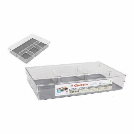 Contenitori per Cassetti Quttin Non-Slip 33 x 22,5 x 6 cm (12 Unità)