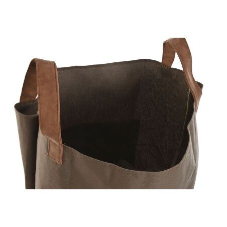 Sacchetto di rifiuti da giardino Home ESPRIT Marrone polialgodon Cotone 40 x 40 x 60 cm