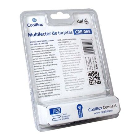 Lettore di Schede Esterno CoolBox CRE-065A Nero