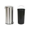 Cestino a pedale Home ESPRIT Argentato Acciaio inossidabile polipropilene 30 L